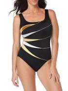 Longitude Shine Bright Fan One-piece Swimsuit