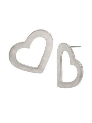 Robert Lee Morris Collection Open Heart Stud Earrings