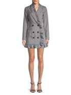 Cmeo Collective Opacity You Or Me Ruffled Blazer Dress