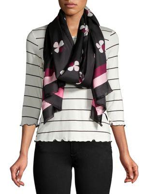 Kate Spade New York Dusk Bud Oblong Silk Scarf