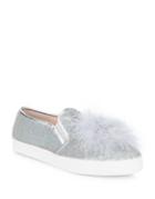 Kate Spade New York Latisa Sequin Feather Pom-pom Sneakers