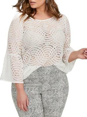 Addition Elle Michel Studio Plus Boxy Fit Blouse