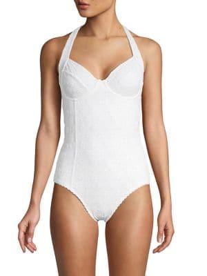 Kate Spade New York Embroidered 1-piece Swimsuit