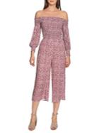 1.state Off-shoulder Ditsy Floral Jumpsuit