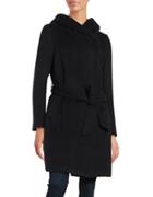 Cole Haan Wool-blend Hooded Coat