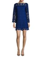Adrianna Papell Scalloped Lace Shift Dress