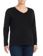 Lord & Taylor Essential V-neck Shirt