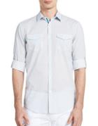 Calvin Klein Geometric-print Long Sleeve Shirt
