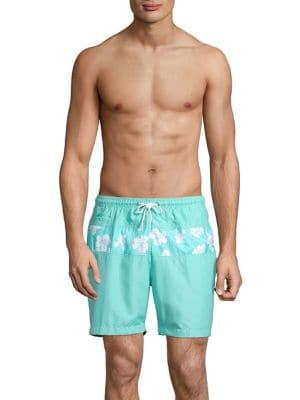 Trunks Surf + Swim Wave Printed Swim Trunks