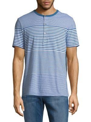 Calvin Klein Jeans Engineered Striped Cotton Henley