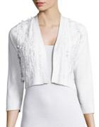 Karl Lagerfeld Paris Cropped Open Front Cardigan