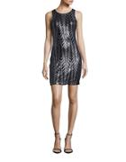 Guess Sleeveless Sequined Sheath Dress