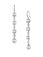 Carolee Marlene Faux Pearl And Crystal Drop Earrings