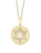 Effy Final Call Diamond & 14k Yellow Gold Star Pendant Necklace