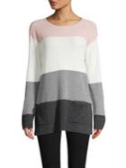 Vince Camuto Colorblock Roundneck Sweater