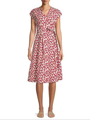 Max Mara Floral Wrap Dress