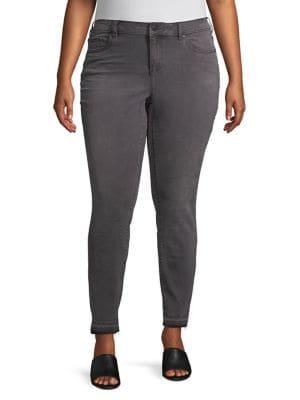 Vince Camuto Plus Released Hem Jeans