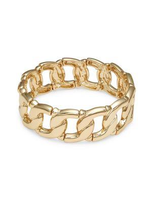 Design Lab Goldtone Link Stretch Bracelet