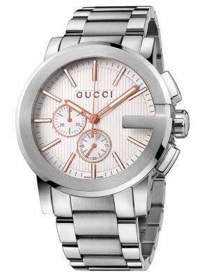 Gucci Stainless Steel Chronograph Watch