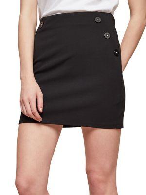 Miss Selfridge Buttoned Waist Mini Skirt