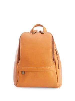 Royce New York Leather Knapsack