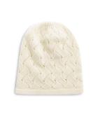 Lord & Taylor Pointelle Cashmere Hat