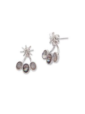 Lonna & Lilly Mother-of-pearl Cutout Earrings