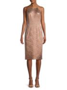 Adrianna Papell Embroidered Lace Sheath Dress