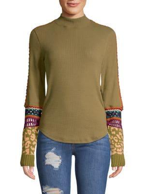 Free People Mixed-media Top
