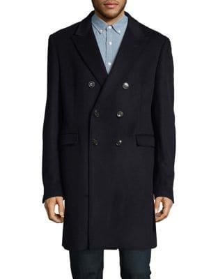 Lauren Ralph Lauren Structured Wool-blend Peacoat