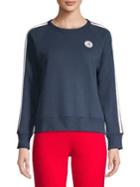 Tommy Hilfiger Performance Striped Logo-patch Sweatshirt