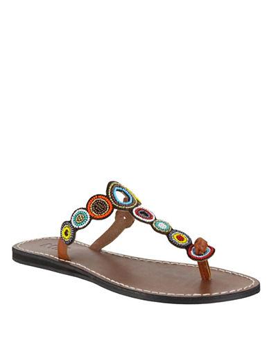 Mia Apache Leather Slide Sandals