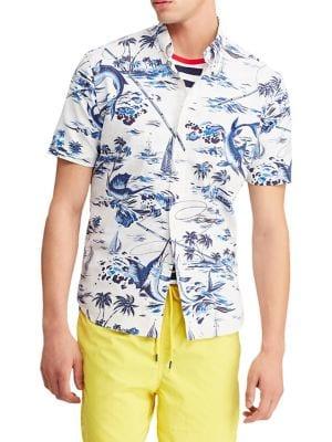 Polo Ralph Lauren Printed Short-sleeve Oxford Shirt