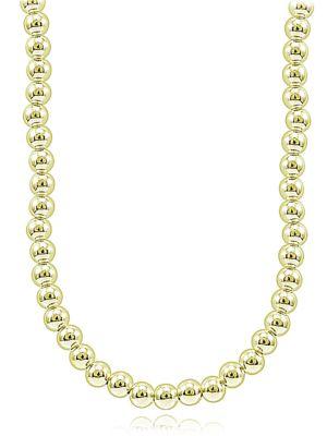 Lord & Taylor Yellow Goldplated Beaded String Necklace