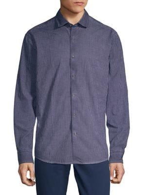 Black Brown Micro-gingham Shirt