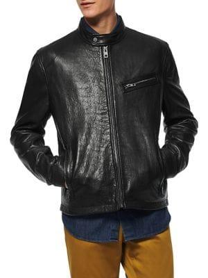Andrew Marc Cumberland Leather Racer Jacket