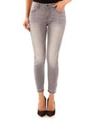 Kensie Jeans Faded Cropped Jeans