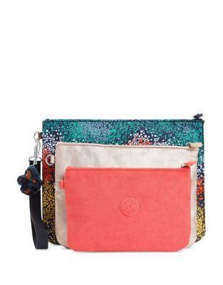 Kipling Set Of Three Laka Top Zip Wristlets