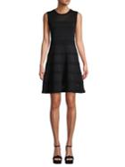 Vince Camuto Sleeveless Mesh Mini Fit-&-flare Dress