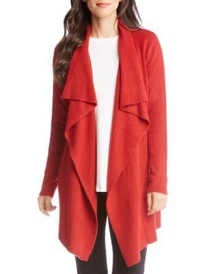 Karen Kane Drape Long-sleeve Cardigan
