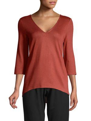 Vero Moda Three-quarter Sleeve High-low Top