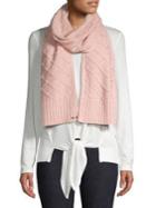 Karl Lagerfeld Paris Faux Pearl Studded Quilted Scarf