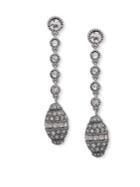 Jenny Packham Crystal-embellished Linear Drop Earrings