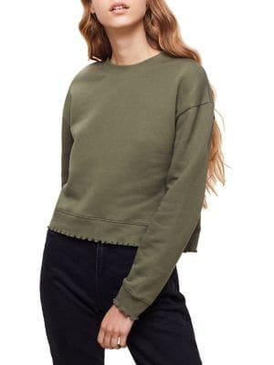 Miss Selfridge Lettuce Hem Cotton Sweater