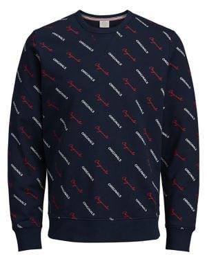 Jack & Jones Adrian Regular Fit Printed Sweater