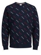 Jack & Jones Adrian Regular Fit Printed Sweater