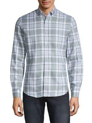 Black Brown Gauze Plaid Shirt