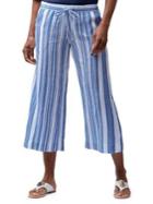 Tommy Bahama Striped Wide-leg Cropped Pants