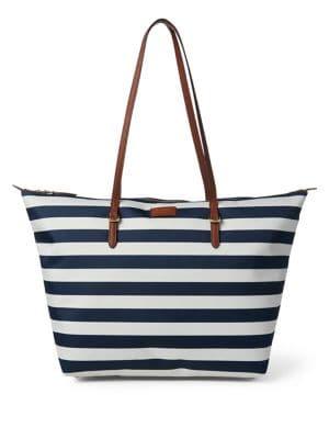 Lauren Ralph Lauren Medium Striped Tote