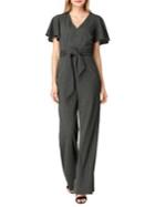 Tahari Arthur S. Levine Flutter Sleeve Knit Jumpsuit